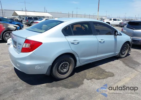2012 Honda Civic Natural Gas из США, поврежденный, VIN 19XFB5F5XCE000717